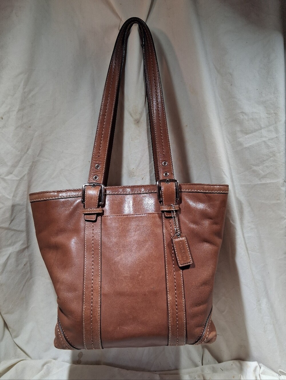 Coach Leather Hamptons Tote